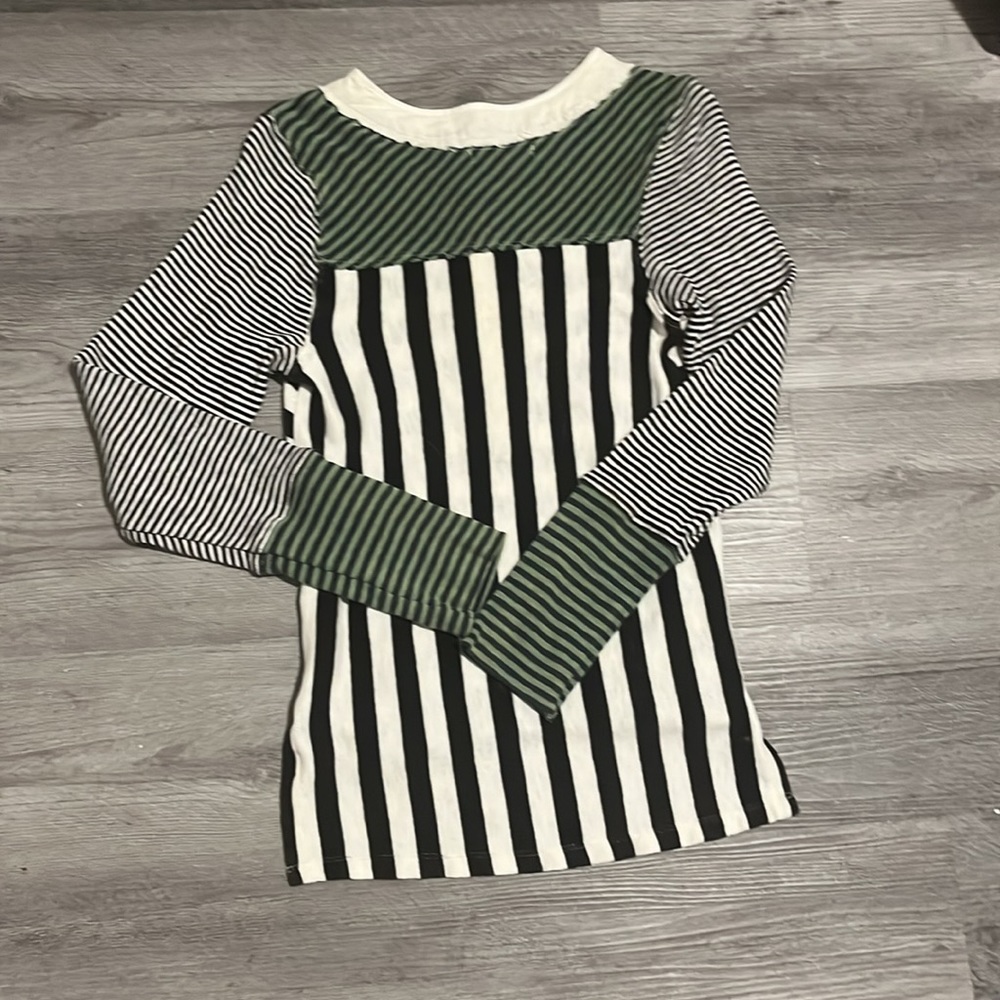 We the Free - Give Me Stripes Henley Long Sleeve Top - Size Small - Picture 8 of 16